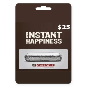 Chipotle gift card $25 (US)